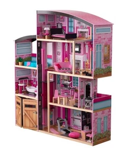Shimmer Mansion Holz Puppenhaus Herrenhaus für 12" Puppen - Bild 1 von 2
