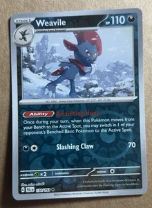 Pokemon Paldea Evolved Weavile Reverse Holo 134/193 - Picture 1 of 1