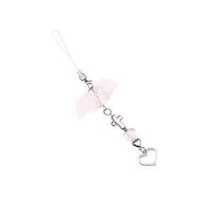 Lovely Angel Wing Phone Lanyard with Crosses Pendant Fashionable Mobile Charm - Zdjęcie 1 z 8