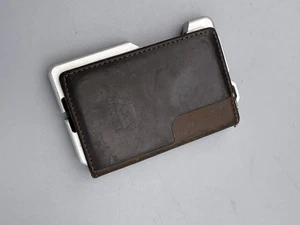 Muradin schwarze taktische faltbare Geldbörse Metall Leder RFID-Schutz Aluminium gebraucht, in einwandfreiem Zustand - Bild 1 von 4