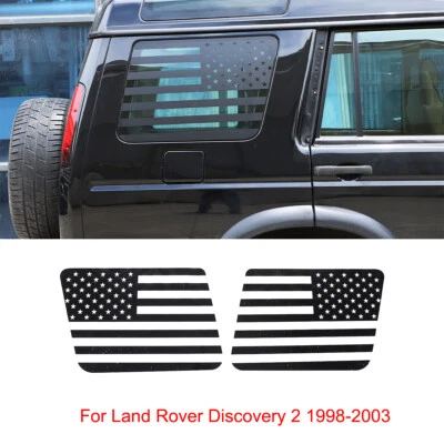 Rear Side Window US Flag Decal Sticker For Land Rover Discovery 2 1998-2003 - Image 1 of 4