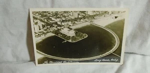 Cartolina fotografica reale vintage auditorium municipale lunga spiaggia californiana RPPC - Foto 1 di 2