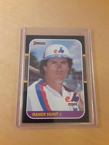 1987 Donruss #625 RANDY HUNT Montreal Expos Baseball Card, Catcher, (MINT)