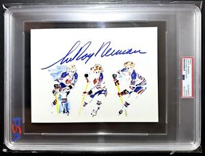 Leroy Neiman Signed Print of Wayne Gretzky - PSA/DNA Encapsulated