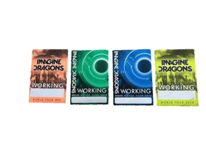 4 Imagine Dragons Working Passes 5x3 Evolve , World Tour 2018, 2019 Authentic - Picture 1 of 5