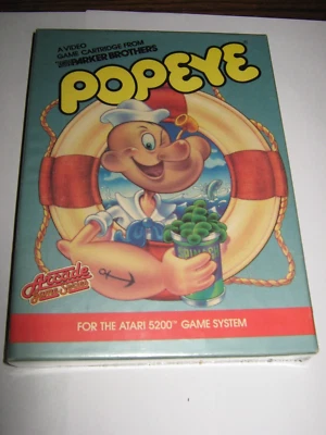 Nintendo Popeye(Atari 5200, 1983)New Sealed Rare Upside Down Back Arcade Classic - Image 1 of 4