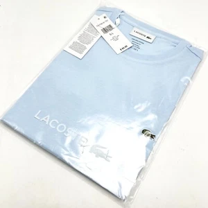 *NEW* Men's Lacoste Pima Cotton T-Shirt LIGHT BLUE (TH6709 T01), Sz SM - 2XL 👍 - Picture 1 of 4