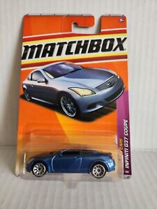 2011 / 2010 Matchbox INFINITI G37 COUPE Blue 9/100 GREAT CARD Sports Cars 
