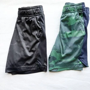 All In Motion XS Boys Striped & Camo Athletic Shorts Set of 2 - Picture 1 of 7