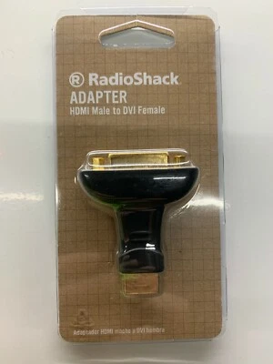 HDMI Male to DVI Female Adapter Gold-Plated New Radio Shack 1500374 - Image 1 of 4