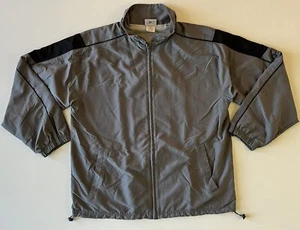 Reebok Gray Black Medium Men's Full Zip Track Jacket Running 0001 - Picture 1 of 11