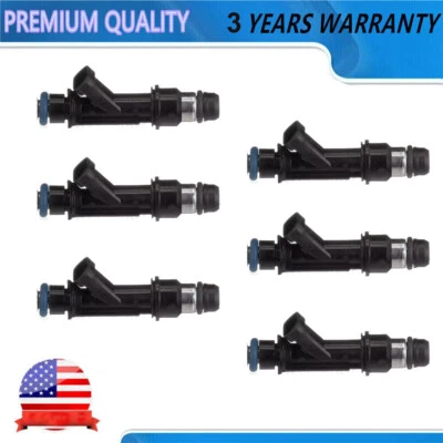Inyector de combustible 6 piezas 12586554 para Oldsmobile 2000-2004 Alero Silhouette 3,4 L V6  Foto 1 de 4