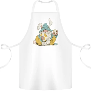 Osterwichtel mit Eiern und Hasenohren Baumwollschürze 100% Bio - Bild 1 von 30