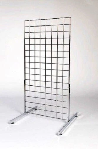THE SHOPFITTINGS SHOP Grille Indépendant Maille Panneau D'Affichage 2FT X 6FT Sur Jambes en T Détail