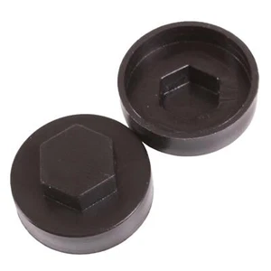 Taskar 19mm Hex Tek Roofing Screw Cover Caps Black - Picture 1 of 4