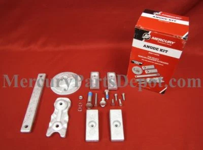 Kit de ánodo fueraborda de cuatro tiempos Mercury 350 HP L6 Verado - Parte # 8M0116590 Foto 1 de 3