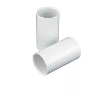 10x TOWER SCHWERE ROHRKUPPLUNGEN 20 MM WEISS GERADER VERBINDER. - Bild 1 von 1