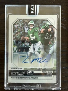 2024 Panini Instant Tanner McKee Auto SP Eagles /99 NFL Debut Kelly Green Jersey - Picture 1 of 2