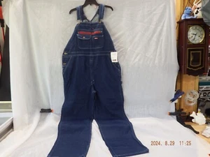 Dickies Blue Denim Durable Carpenter Bib Utility Overalls Men's-New-Size LR-B253 - Picture 1 of 15
