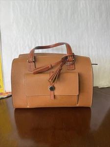 NEW Dooney & Bourke Double Handle Shoulder Bag Pebble Grain Desert Ships Fast! - Picture 1 of 17
