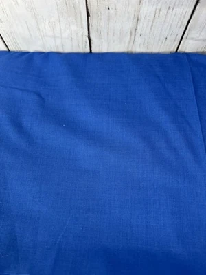 Solid Blue Cotton Fabric 3-3/4 Yards 44 Wide Unbranded Quilting Sewing - Image 1 of 3
