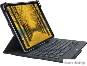 Logitech Universal Folio Keyboard/Cover Case - Black - Bluetooth - 920-008334 - Picture 1 of 1