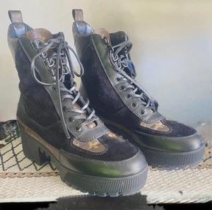Louis Vuitton Laureate Black Monogram Platform Desert Boots (Size 39) 8.5 - Picture 1 of 11
