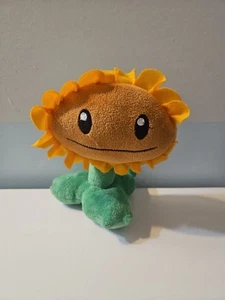 Plants Vs Zombies SUNFLOWER Stuffed Plush RARE HTF (PvZ) Great Condition! - Picture 1 of 3
