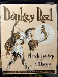 1913 Pennsylvania 11x14 Ragtime Noten ESELROLLE von F. H. Losey - Bild 1 von 2