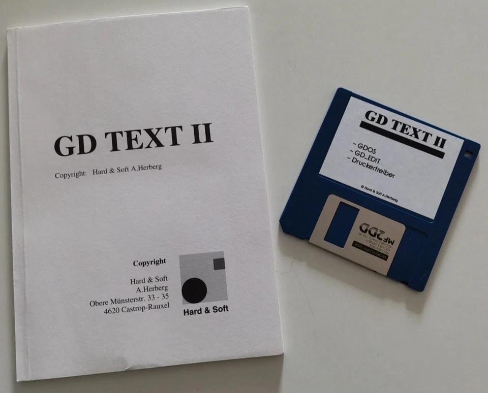 ATARI ST/TT - G&D TEXT II von 1992 - Bild 1 von 1