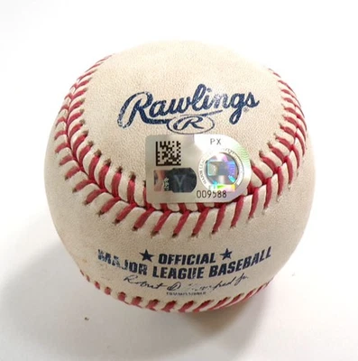 2024 Guardians @ Rockies Game Used Baseball Sean Bouchard RBI Double - Image 1 of 3