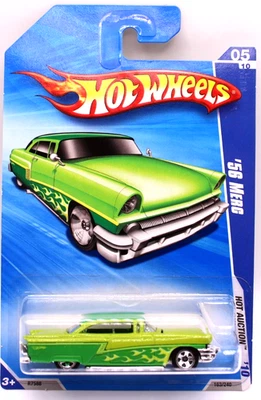 Mercury 1956 Main Line #163 2010 Hot Wheels 2 tonos verde 5 velocidades Foto 1 de 4