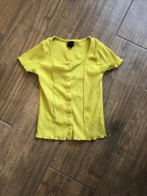 Camiseta Camisa Acanalada Verde Neón Talla M 7/8 Clase Artística Niñas Foto 1 de 4