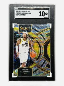JORDAN CLARKSON - SP CASE HIT ELEPHANT PRIZM #168 - 2023-24 Panini Select SGC 10 - Picture 1 of 2