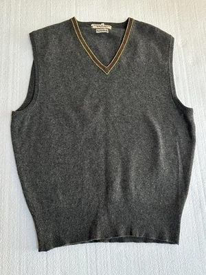 Свитер жилет мужской 100% чистый кашемир сделано в Англии размер 40 ASO Гарри Поттер - Изображение 1 из 4