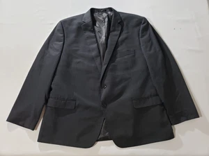 Van Heusen Blazer Men's Blazer Sport Jacket 54 Gray Lined Two Botton Double Vent - Picture 1 of 6
