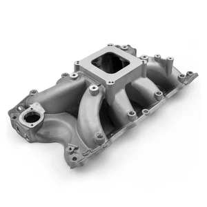 Ford 429 460 4150 Cobra Jet Ports HiRise Aluminum Intake Manifold [Satin] - Afbeelding 1 van 5