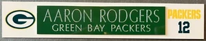 AARON RODGERS  GREEN BAY PACKERS  ENGRAVED/SUBLIMATION NAME PLATE - Picture 1 of 1