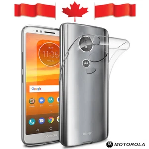 Funda protectora transparente transparente de gel suave a prueba de golpes para Motorola Moto E5/G6 Play - Imagen 1 de 7