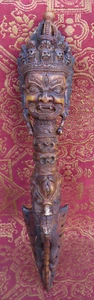 Antique Master Quality Handmade Yak Bone Tantrik Tibetan Phurba, Nepal - Picture 1 of 18