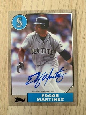 2022 Topps Industry auto EDGAR MARTINEZ! Seattle Mariners - Image 1 of 2