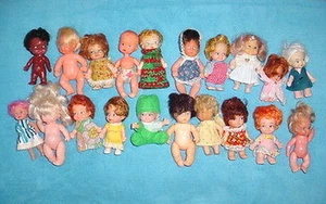 Vtg  60s-70s Pee Wees & Friends-Kiddle Storykin Era-Little Small Doll-Lot 1 - Picture 1 of 1