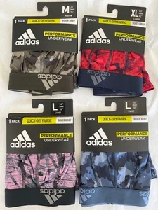 Single Adidas Performance 5 Inch Boxer Brief Quick Dry New Men Pink Red Gray - Picture 1 of 10