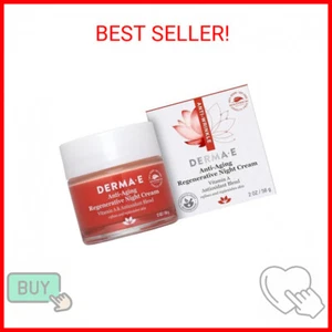 Derma E Anti-Aging Regenerative Night Cream – Firming Astaxanthin Moisturizer Fo - Picture 1 of 2