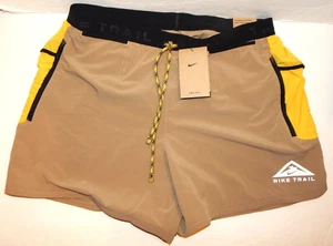 Nike Trail Second Sunrise 5" Men's Running Shorts Size L DV9311-247 Tan - Picture 1 of 3