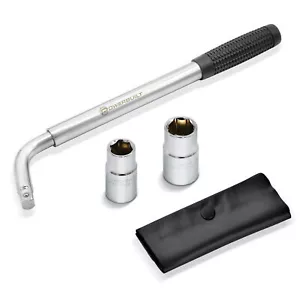Powerbuilt Sliding Extending Lug Wrench w/2 Double-Side Lug Nut Sockets - 641184 - Bild 1 von 6