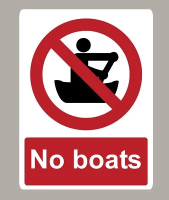 STICKEROLOGY NESSUN SEGNO ADESIVO BARCHE SCEGLI TAGLIA STANDARD O ADESIVO IN VETRO