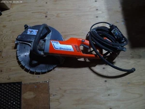HUSQVARNA K3000 WET ELECTRIC CONCRETE CUT OFF SAW & NEW 3/8" X 30' (READ DISC ) - Picture 1 of 4