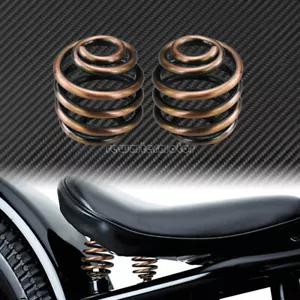 Motorcycle 2'' Solo Seat Spring Bracket Mount Bronze Fit For Harley Bobber XL883 - Picture 1 of 12