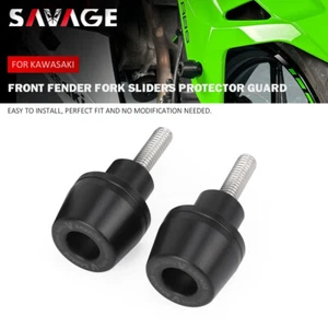 Front Fender Fork Sliders Protector Guard for KAWASAKI NINJA 400 2018-2024 Z400 - Picture 1 of 16